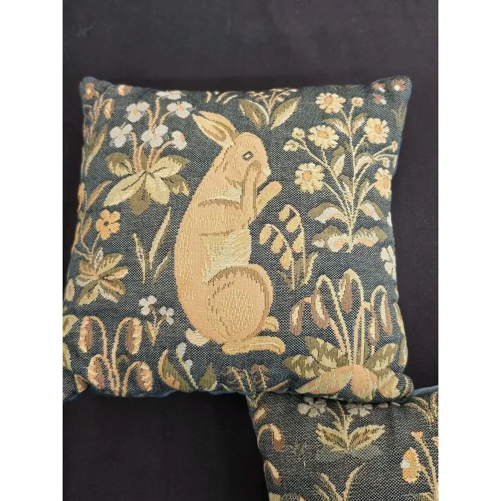 Vintage Squirrel & Rabbit Pillows 12